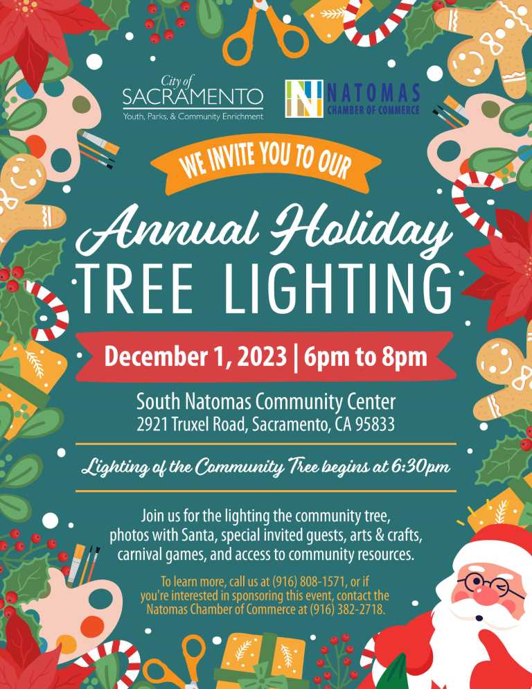 Lighting of the Community Tree natomas chamber of commerce